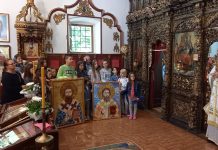 Постављање иконе Светог Саве